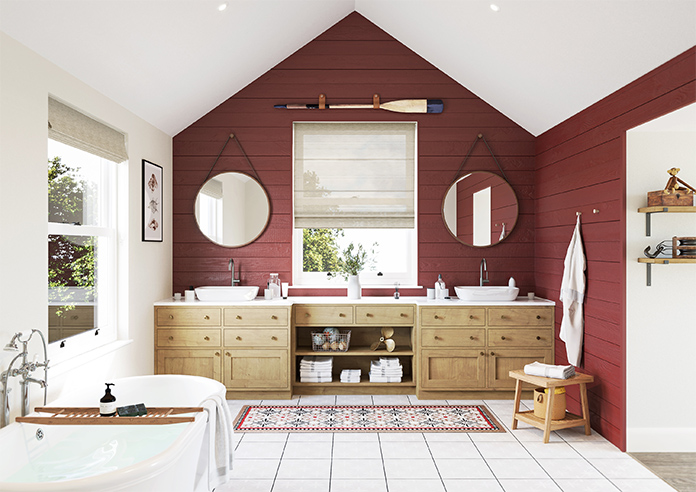 Sahara Voile, Metallic Sand - Motorised Roman Blind - Image 8